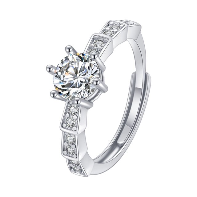 Anillo de zirconia cúbica genial y misterioso a la moda para mujeres y niñas, regalo maravilloso Wmkox8yii shlkj1147