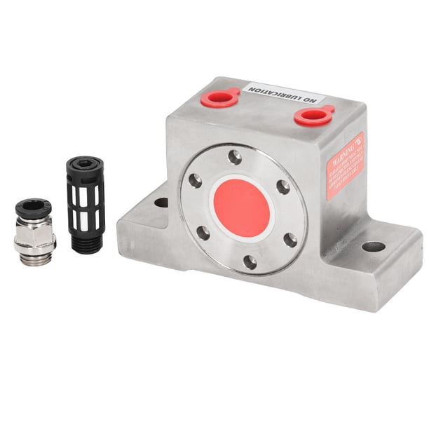Vibradores De Turbina Neumática Industrial, Oscilador De Turbina De Aire Vibrador Neumático Oscilador De Bola Industrial De Turbina De Acero Inoxidable G1/4 Pulgadas Para Contenedores De Descarga