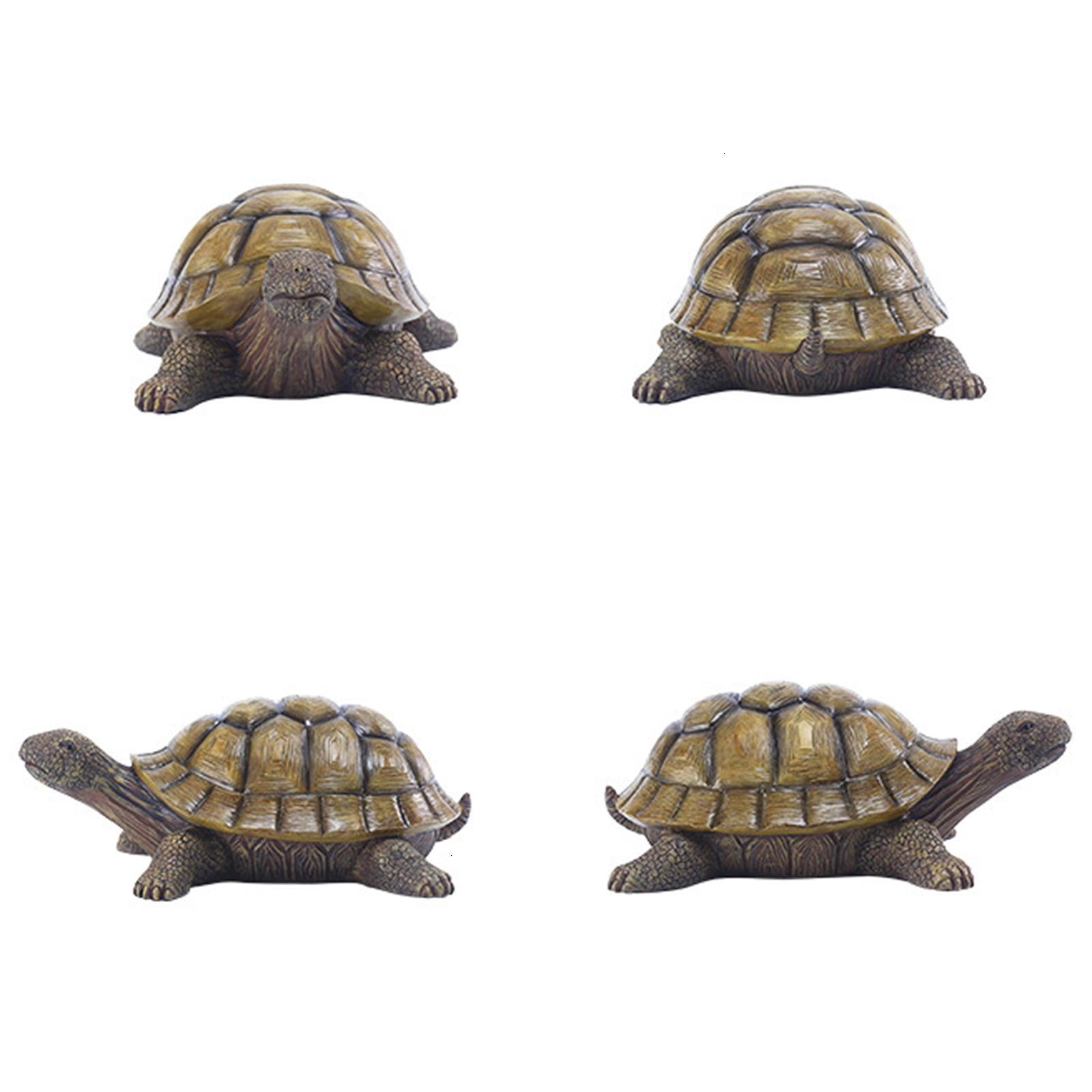 Resin for Turtle Statue Lucky Fengshui Ornament Art Decor for Indoor Outdoor Garden Yard Decoration Figur