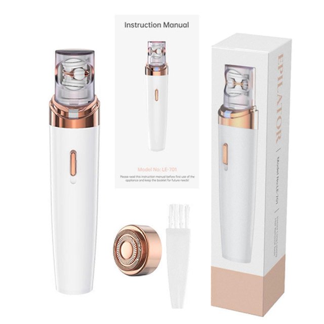 Women Bikini Trimmer Wet Dry Painless Shaver Machine for Face Woman's Beard