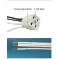 thumbnail image 3 of FSLiving 10PCS 25cm/9.84in Wire G10Q Ceramic Base Lamp Holder G10Q 4-Pin Circline Round Fluorescent LED Tube Lamp Ceiling Light Socket FC8T9/DL Circline Fluorescent Lamps (Pack of 10), 3 of 6