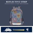 thumbnail image 5 of FORMRS Unisex School Backpack 17" Student Travel Bag with Laptop Compartment, Blue Flowers, 5 of 7