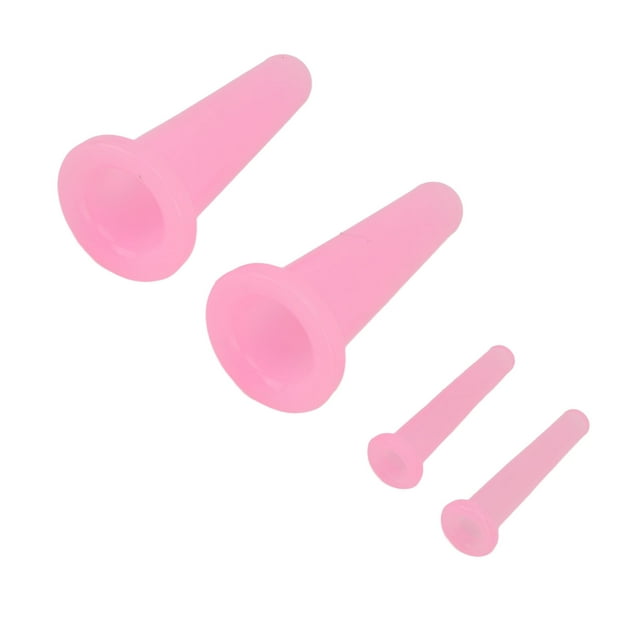 Massage Cup, Cupping Therapy Set Cellulite Treatment Suction 4pcs For Home Blue,Pink
