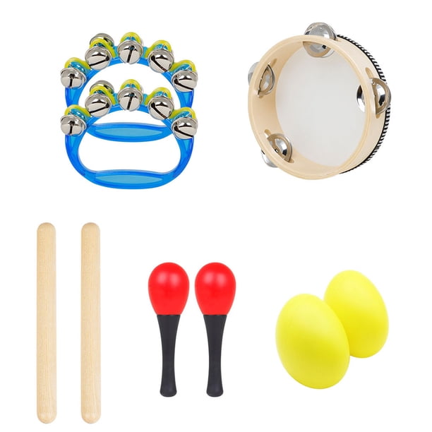 Sonducket Instrumento Musical de juguete mano pandereta tambor de percusión juegos de martillo de arena desarrollo educación temprana regalo de Accesorios para instrumentos musicales