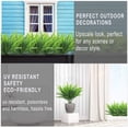 thumbnail image 4 of MAMOWEAR Artificial Boston Fern Plants Outdoor UV Resistant Fake Plants Greenery Faux Plant for Outside Indoor Hanging Planter Home Garden Décor(Green), 4 of 6