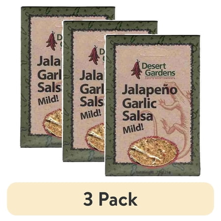(3 pack) Desert Gardens Jalapeno Garlic Salsa Mix