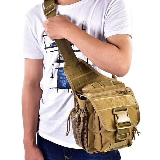OTVIAP 2Colors Durable Men Military Chest Shoulder Bag Pack for Travel ...