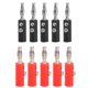 thumbnail image 1 of Conectores banana aislados de 4 mm (nuevos, 10 unidades, rojo y negro), 1 of 5