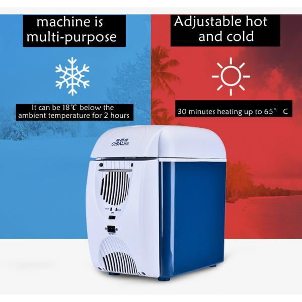 Portable Car Refrigerator 12V 7.5L Mini Fridge For Cooling & Warming in  Travel