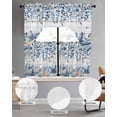 thumbnail image 2 of Blue Coastal Starfish Swag Curtains for Living Room/Bedroom Windows, Beach Nautical Shell Eucalyptus Wooden Kitchen Curtains and Valances Set 36 Inch Length, Swags Valance Curtain Panels, 2 of 5