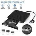 External DVD Drive, Melliful USB 3.0 TypeC Portable CD/DVD+/RW Drive