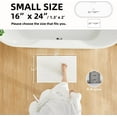 thumbnail image 5 of BULULOM Small Bathroom Rugs Non Slip Washable, Super Absorbent Thin Bath Mat Quick Dry Low Pile Bathroom Cerpet, White 16"x24", 5 of 10