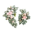 thumbnail image 2 of Gmogad Wedding Floral Arrangement 2-Pack - Realistic Fake Flowers for Aisle Archway Table Decor - DIY Wedding Reception Garden Party Decoration No Fade Easy Setup, 2 of 6