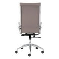 thumbnail image 4 of Glider High Back Office Chair Taupe Office Chair, Modern Style, Plush and durable faux leather fabric, Plywood, Indoor Office, 4 of 5