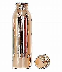 Pure Copper Water Bottle For Ayurveda Health Benefits Leak Proof Light Weight