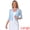 Light Blue, variant on DARING DIVA Women's Elegant 3/4 Sleeve Mesh Sheer Cardigan Evening Dresses S White
