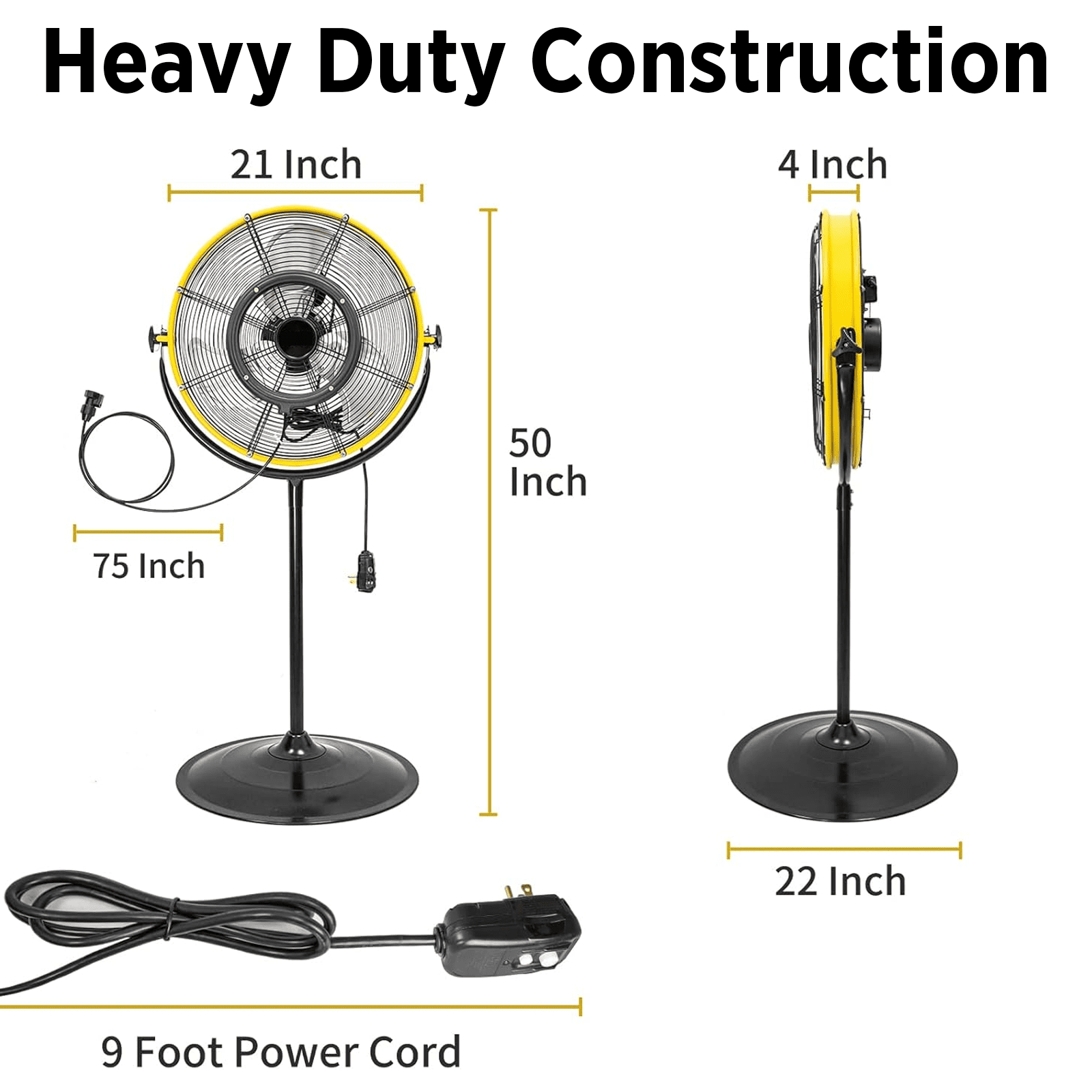 20" MISTING PEDESTAL SHROUD FAN