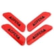 thumbnail image 2 of 4 Uds. De cintas reflectantes abiertas para coche, marca de advertencia, pegatinas para puerta de coche abierta (rojo), 2 of 6