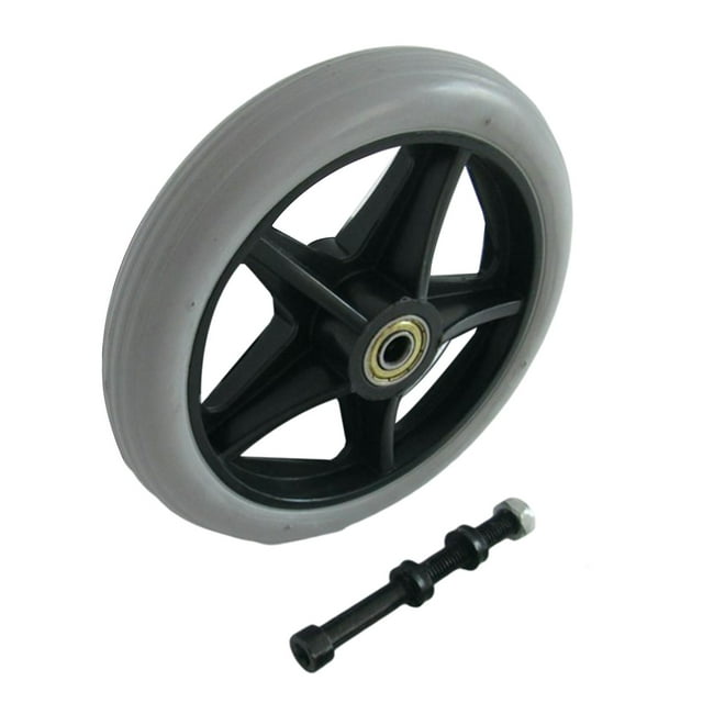 Rueda delantera sólida para silla de ruedas de 6 "Ruedas resistentes al para Rueda para sillas de ruedas Piezas Accesorios