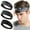 Night Black, variant on QHUDLV Sport Headbands, Protective Headgear for Teens and Adults Protective Headband, Exercise Sweat Band for Workout, Basketball, Tennis, Cycling, Yoga Sport Headbands