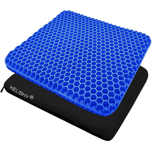 Egg gel Seat cushion, Breathable gel cushion chair Pads with Non-Slip cover for Home Office car Wheelchair, Honeycomb Design Egg Seat cushion As Seen On TV