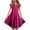 Hot Pink, variant on Wdgfv Girls Summer Flowy A-Line Dress Double Layer Flutter Sleeve Gradient Midi Casual Boho Tween Dresses for Kids 6-15 Years White 14-15 Years