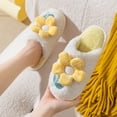 thumbnail image 1 of Zapatillas de algodón de invierno para hombre y mujer, zapatos cálidos de felpa con flores para interiores, zapatillas de algodón para parejas al aire libre Wmkox8yii  hj789, 1 of 5