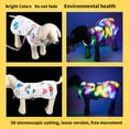 thumbnail image 4 of ZOUSSIQI Pet Luminous Clothes LED Color Light Dog Glowing Costume for Large Medium Small Cats Dogs(White Color Map (Suitable for Male Dogs) L) CW2519#18709, 4 of 11