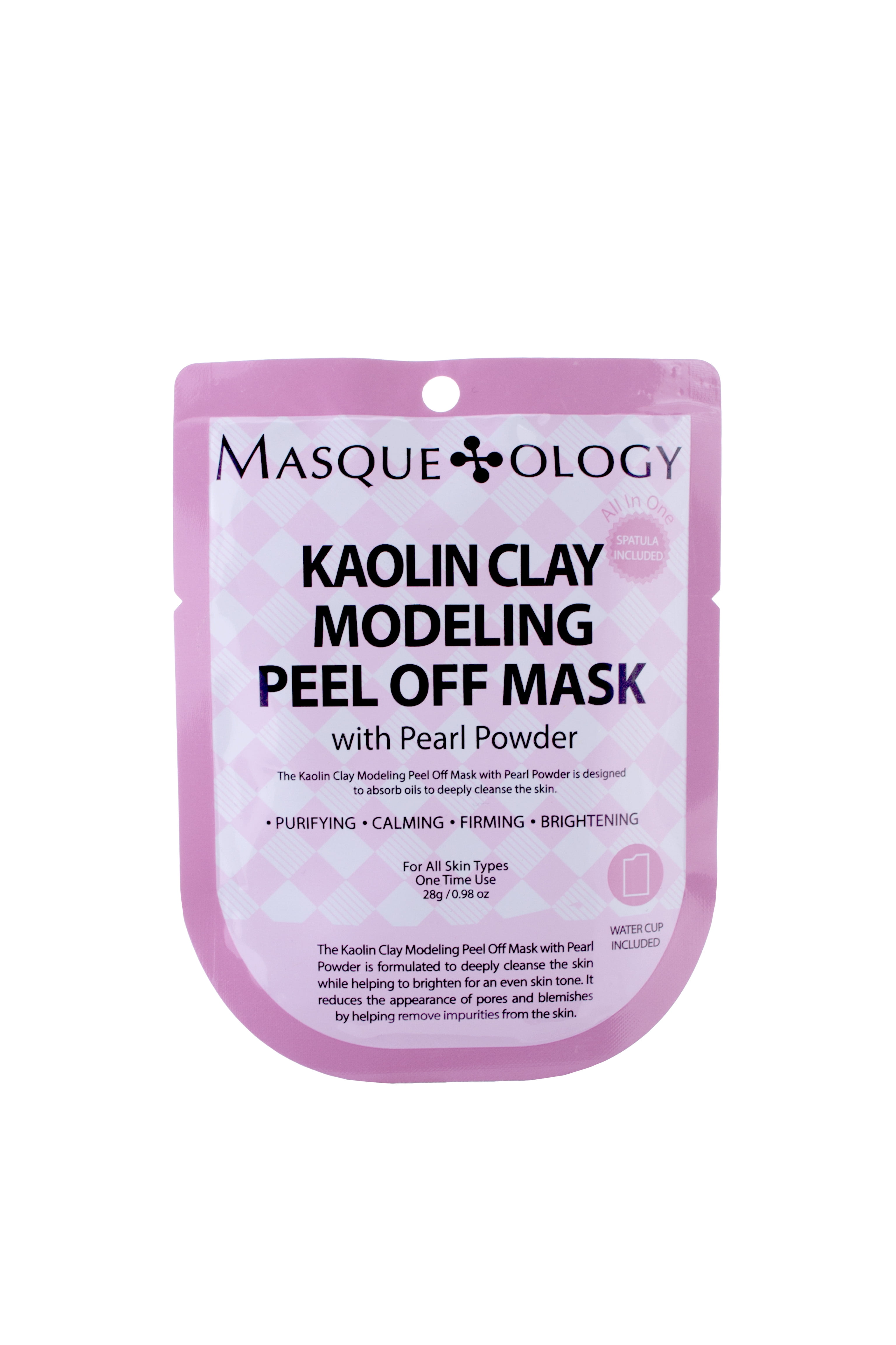Masqueology Kaolin Clay Pearl Powder Modeling Peel Off Mask, 0.98 Oz