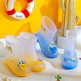 thumbnail image 6 of Children Shoes Cute Cartoon High Heels for Size 13 Mid Tube Rain Boots 4 Toddler Boots Transparent Practical Outdoor Boots Size 13 Small Rain Boots 2, 6 of 6