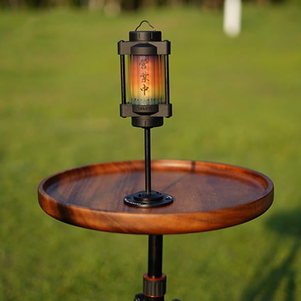 Soporte de luz para acampar al aire libre Swante, poste de lámpara de aluminio, equipo de senderismo