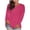 Hot Pink, variant on Scyoekwg Womens Long Sleeve T Shirts Crew Neck Basic Tops Solid Color Trendy Lightweight Women Blouses Fall Pullover (Army Green,L)