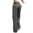 thumbnail image 6 of Blotona High Waist Boyfriend Denim Pants for Women Gray E-Girl Straight Wide Leg Baggy Fashion Cargo Mom Jeans Trousers Streetwear, 6 of 10