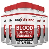 (5 Pack) Gluco Extend Capsules Blood Support, Gluco Extend Pills, Maximum Strength All Natural Supplement GlucoExtend