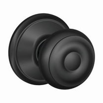 Schlage F-Series Georgian Matte Black Passage Knob Right or Left Handed