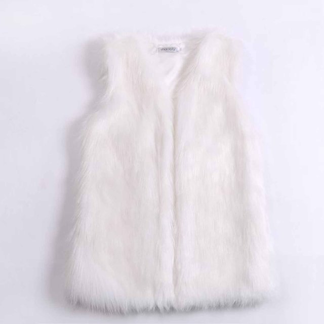 Ailaofu Women's Fashion Autumn and Winter Warm Mid-length Faux Fur Vests
