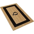 thumbnail image 2 of Legendary Doormats 20" x 36" Monogrammed Coir Doormat for Entryway Indoors or Outdoors with Non Slip Rubber Bottom - Monogram Q, 2 of 6