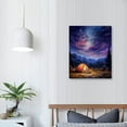 thumbnail image 3 of Awypu Art Poster Starry Night Camping in The Forest, Artwork, Lost Wall Art Canvas Painting Posters And Prints Wall Art Pictures for Living Room Bedroom Decor, 3 of 4