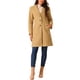 thumbnail image 2 of Abrigo de mujer de doble botonadura, moda de invierno, con solapa, abrigo exterior, talla L, caqui, 2 of 6