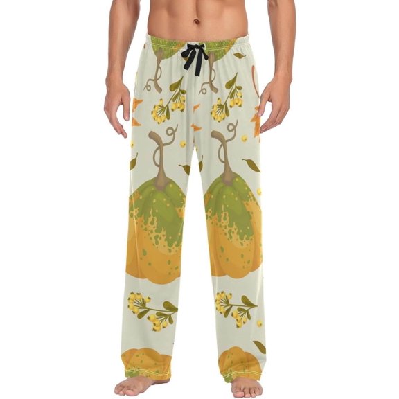 GZHJMY Thanksgiving Day Pumpkin Pajama Pants For Men, Men's Separate Bottoms, Small, Lounge Pants with Pockets, Christmas New Year Birthday Gifts, Small, Christmas New Year Birthday Gifts, Small