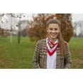 thumbnail image 4 of Multifunctional Modern Polish Folk Art Head Scarf - Lowicz White, 4 of 8