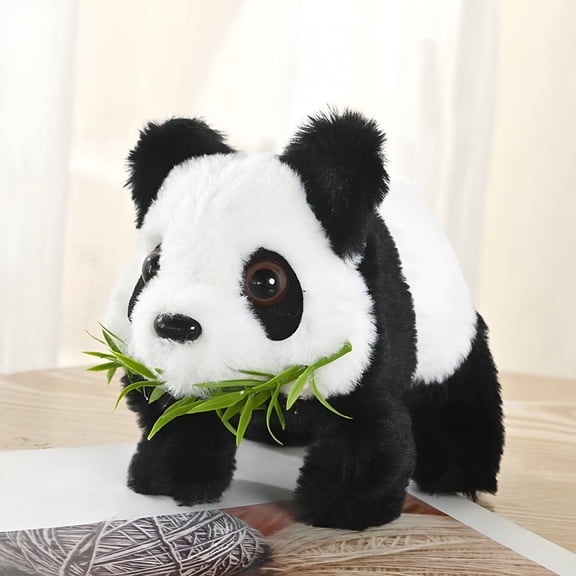 CYFW Walking Talking Panda Toy,Realistic Moving Bear,Interactive Sound Effects,Battery-Powered Animal Figure,Home Decoration Gift,Kids Birthday Present,Lifelike Plush Toy