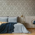 thumbnail image 2 of Archive Damask Grey Wallpaper, 2 of 4