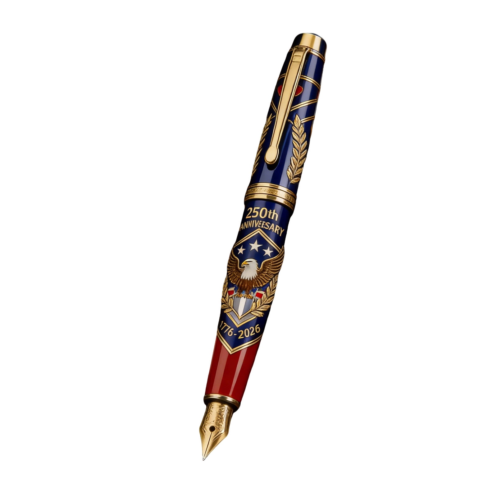 USA 250th Anniversary Commemorative Pen with Gift Box, 1776-2026 Patriotic Fountain Pen, America 250 Years of Freedom Souvenir