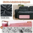 thumbnail image 3 of Sleeper Sofa Bed with 2 Pillows,Corduroy Convertible Futon Sleeper Sofa Couch,Modern Floor Sofa Bed,Folding Mattress for Living Room,Small Spaces,Brown Grey, 3 of 8