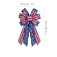 thumbnail image 2 of Patriotic Wreath 4th of July Wreaths for Front Door, Memorial Day Wreaths, Summer Red White and Blue Flag Theme Independence Day Wreath for Farmhouse Home Wall Door Decorations, 2 of 2