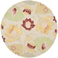 thumbnail image 4 of SAFAVIEH Blossom Lorraine Floral Flowers Wool Area Rug, Ivory/Multi, 5' x 8', 4 of 10