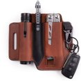 thumbnail image 1 of Funda multiherramienta para cinturón, organizador de bolsillo EDC de cuero para hombres, funda con portalápices, llavero, funda para linterna, bolsa de cuero EDC negra Sincero Electrónica, 1 of 5
