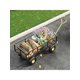 thumbnail image 1 of 900 lbs heavy-duty garden cart con removable mesh sides steel utility wagon con adjustable handles y 10-pulgada pneumatic tires para outdoor lawn camping y farm yard, 1 of 4