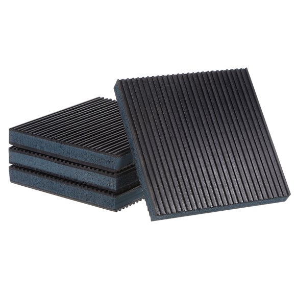 Unique Bargains Rubber Anti Vibration Pads 6' x 6' x 7/8' with EVA Center, 4 Pieces
